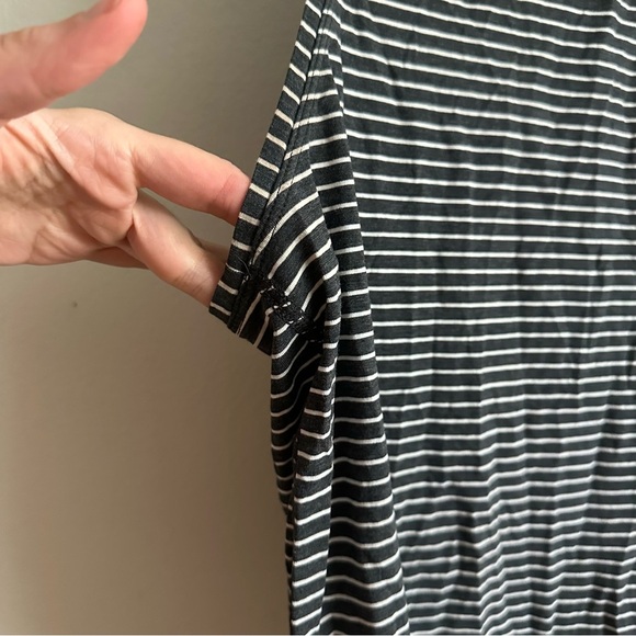 Lululemon All Tied Up Tank Modern Stripe Heathered Black White - Picture 8 of 11